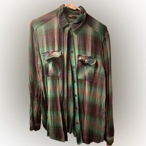 Green plaid shirt